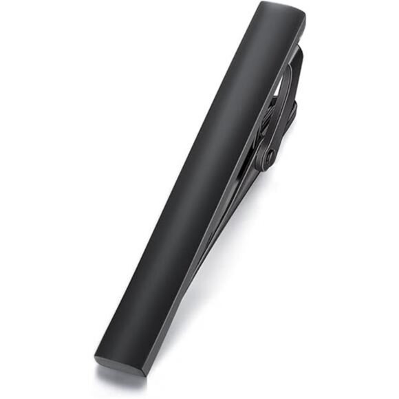 Mens Steel Tie Clip Bar Classic Metal Tie Pin for Business Suit Wedding Gift - Picture 8 of 8